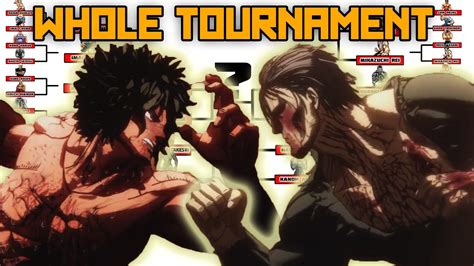 Kengan Annihilation Tournament Anime Full Bracket & Fights.